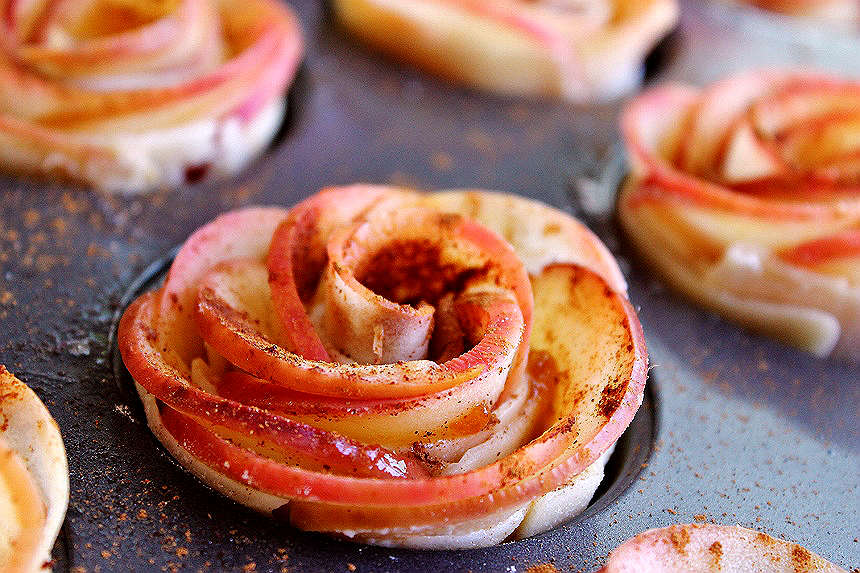 baked apple blossoms